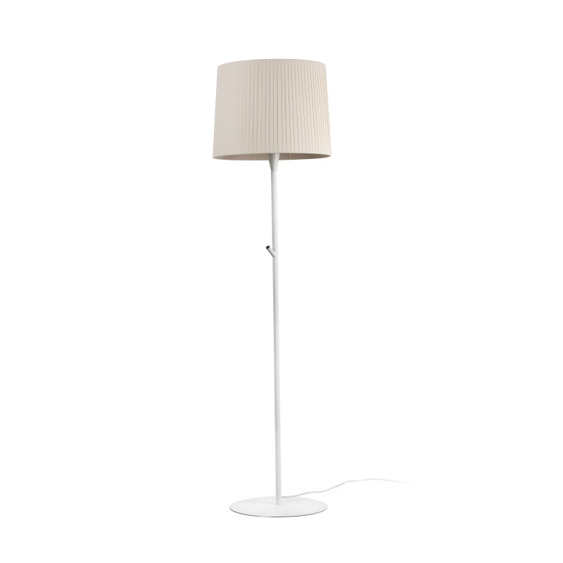 Lampara de pie Samba blanco+beige Faro